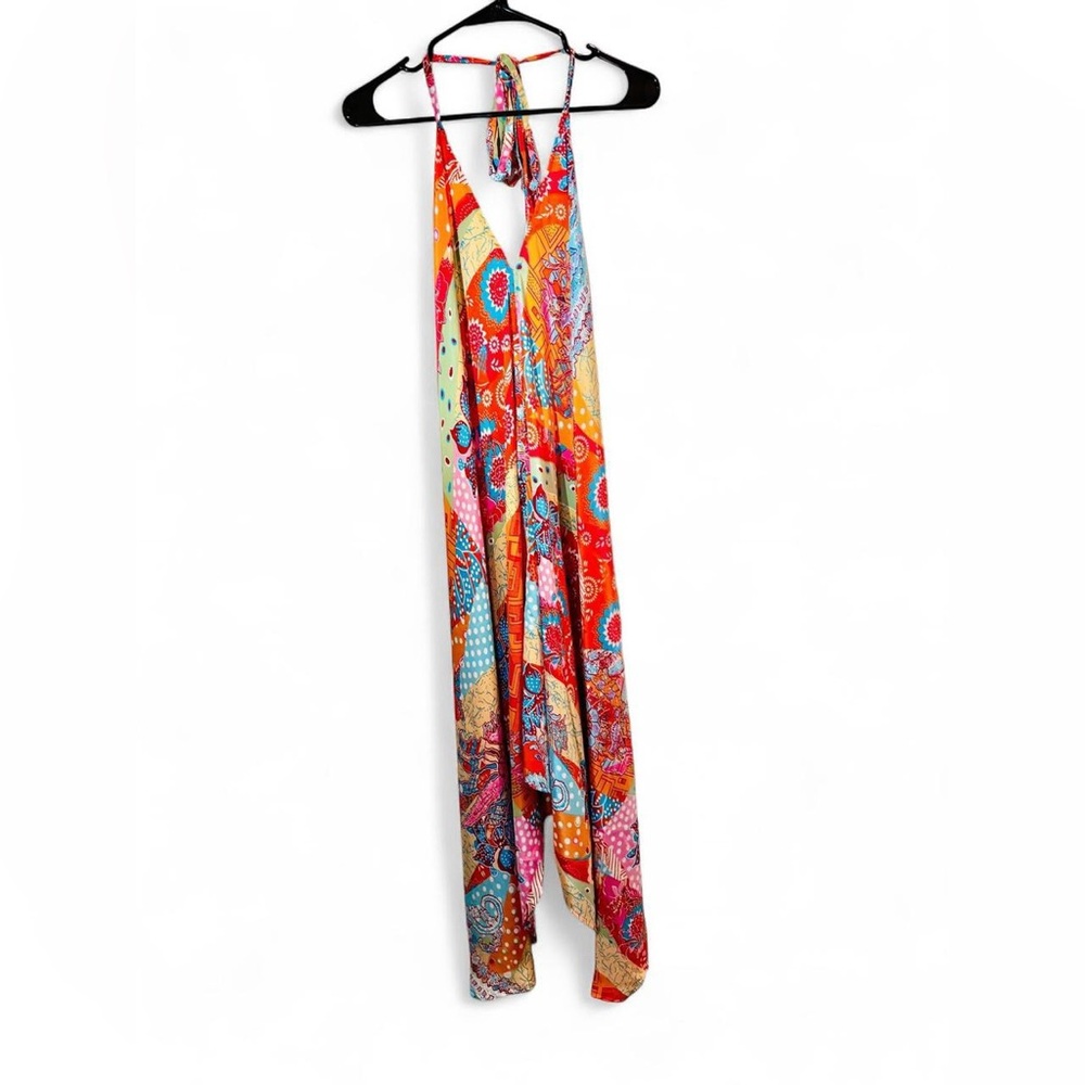 Colorful Backless Women's Dress